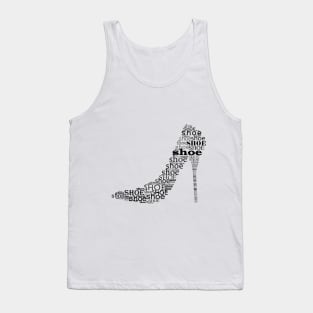 Typographic shoe Tank Top